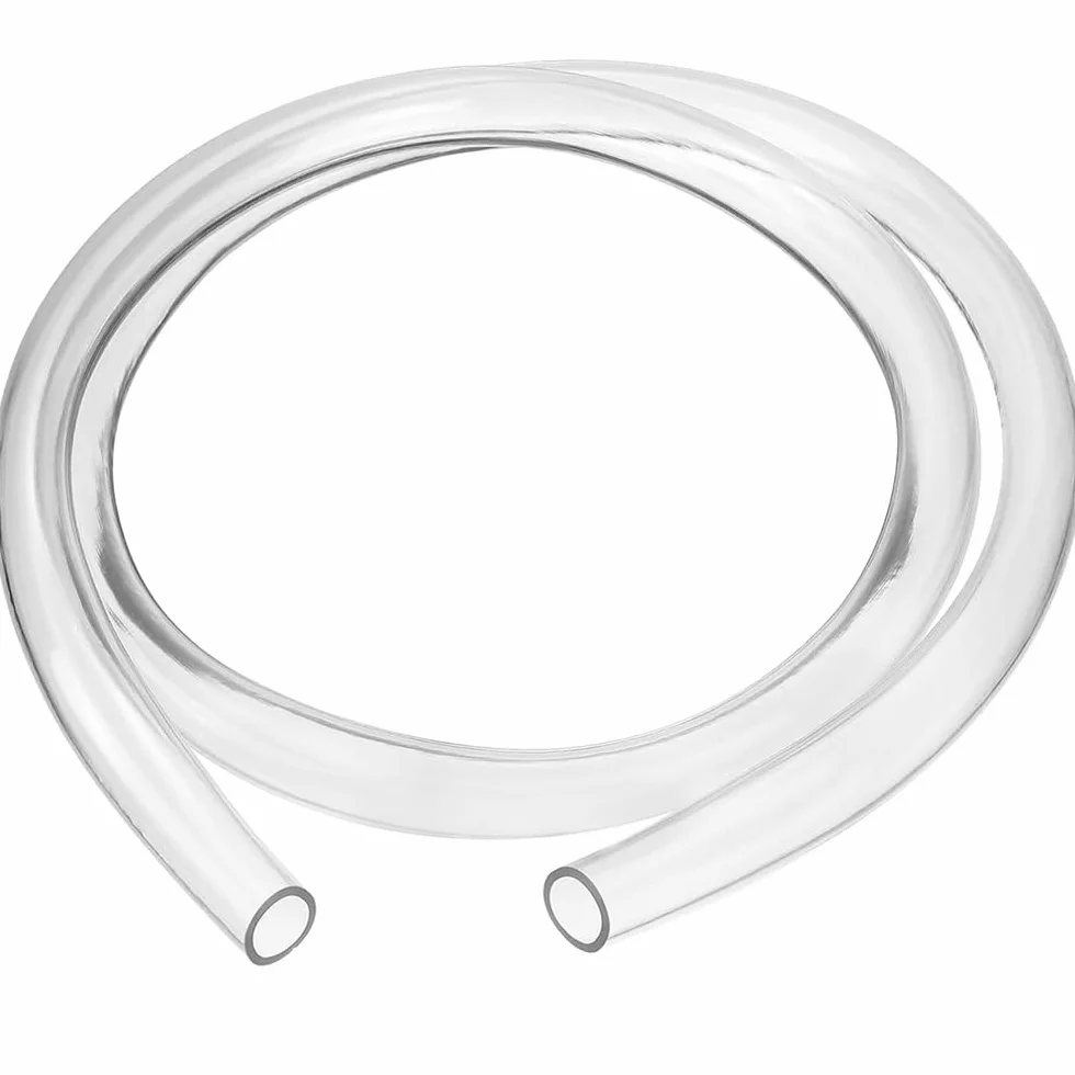 Yesallwas, Tubo Flessibile Trasparente 12mm x 15mm, 2 metri di lunghezza in plastica PVC per pompa dell'acqua,Serbatoio e Acquario