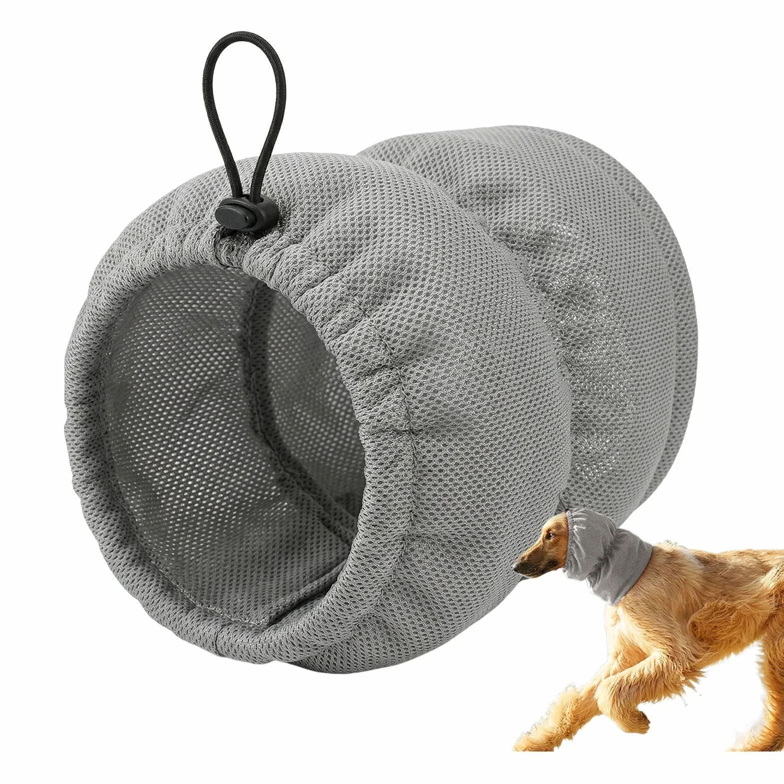Fascia per Cani a Forma di Orecchie - Copriorecchie Rinfrescante in Tessuto per Cuccioli Taglia Piccola Media Grande