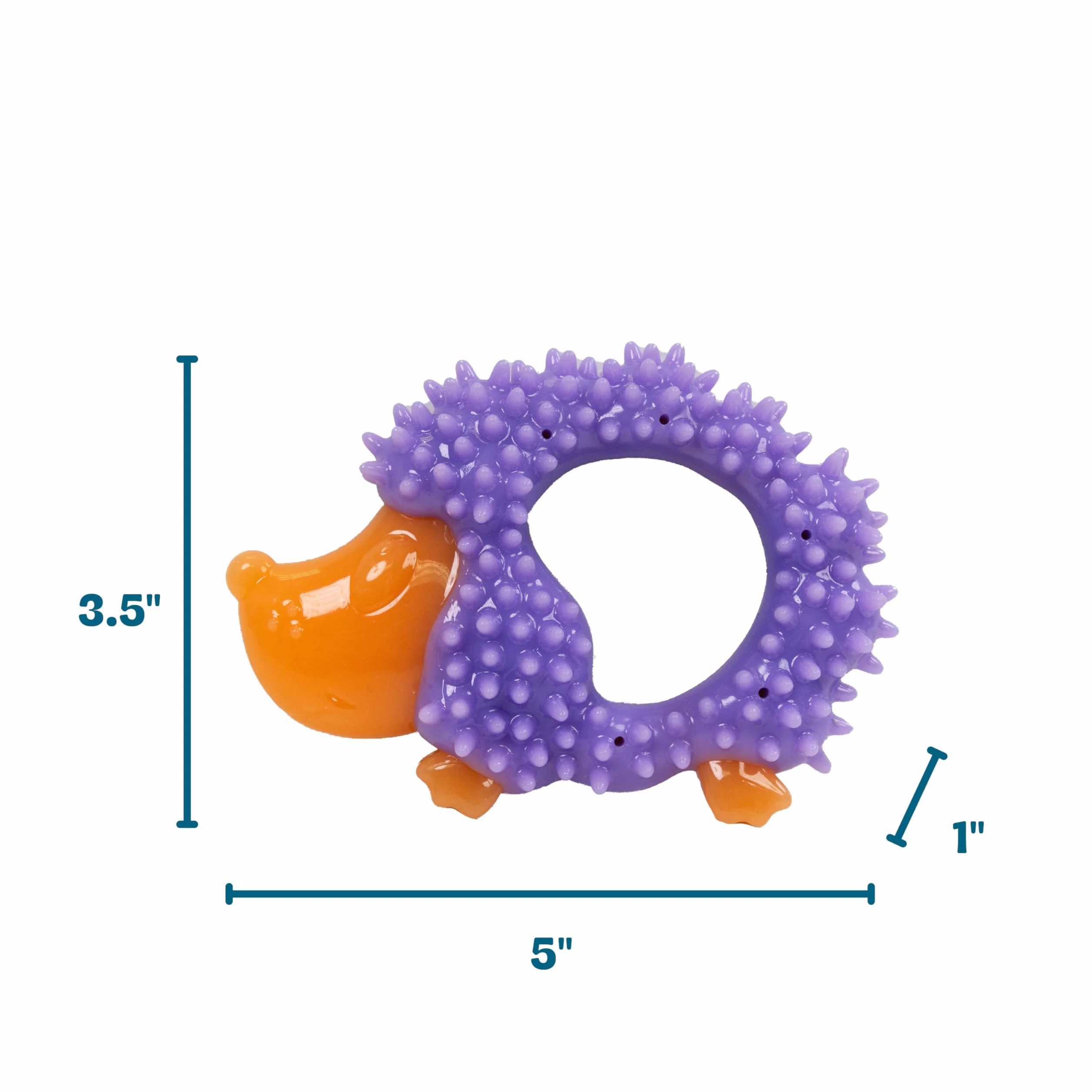 Petstages Cutie Chewies Hedgehog - Gioco da masticare per cani - azzurro