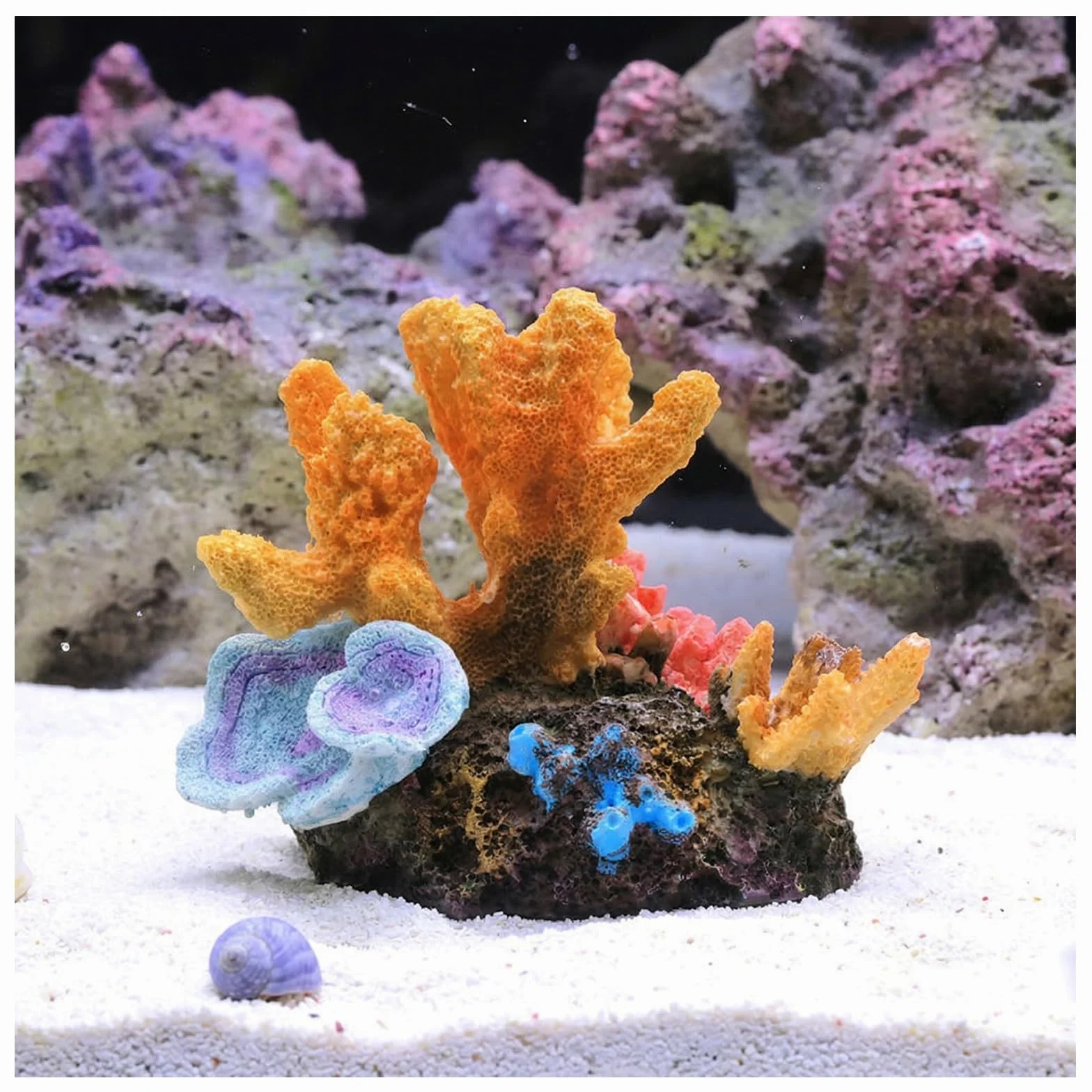 Ornamenti Corallo Artificiale in Resina per Acquario, Decorazione Progettazione Paesaggistica