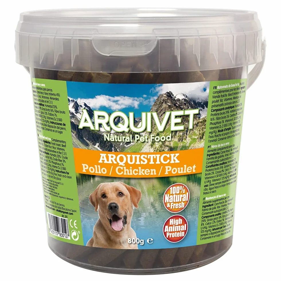 ARQUIVET Arquistick mini - Pollo con riso - Snack per cani - 800 g - snack per cani