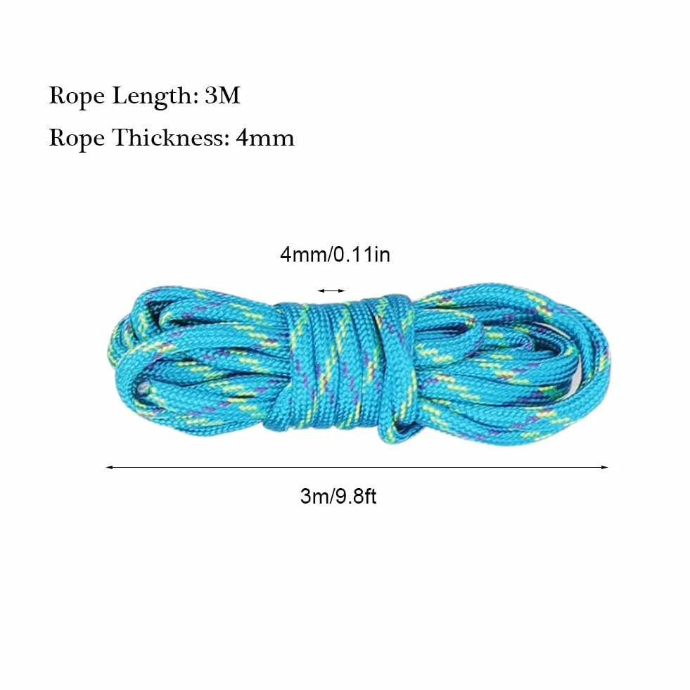 Paracord 550 corda in nylon Paracord da 4 mm, 35 pezzi di corde in nylon multifunzionali per la fabbricazione di braccialetti fai da te Cordino per cani Collare per cani
