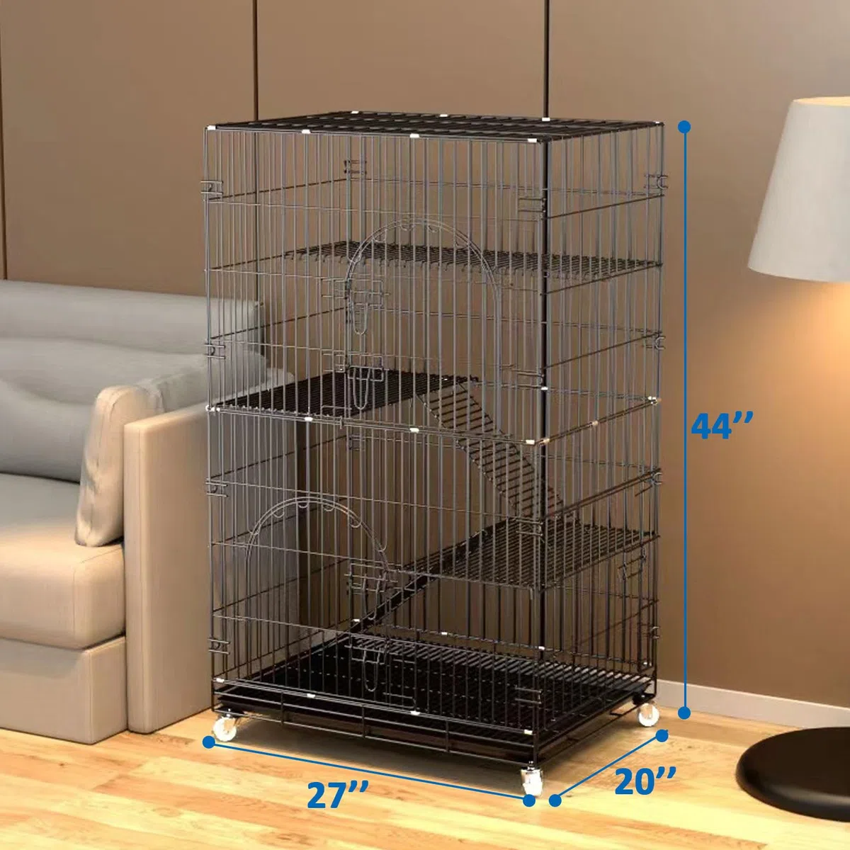 Catio, recinto per gatti da esterno, grande gabbia per gatti con tetto, amaca, ponte fai da te, cuccia per animali domestici, 1-5 gatti, box per camper, giardino, in ferro robusto, kit Catio per