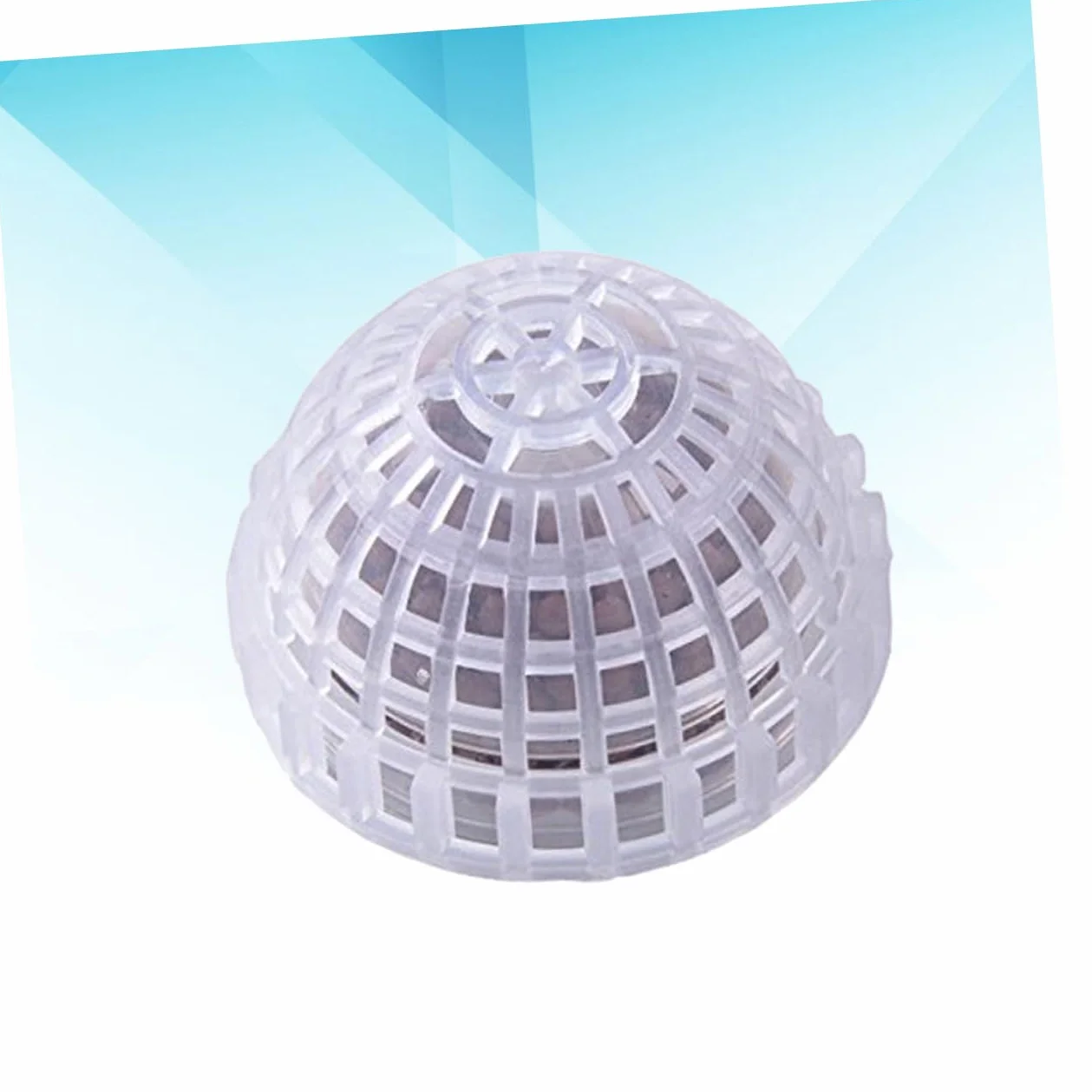 Casa Decorativa per Gamberetti Trasparente Sfera di Muschio in Plastica per Acquari, Struttura a Vite, Purifica L'acqua e Favorisce la Crescita delle Piante Acquatiche