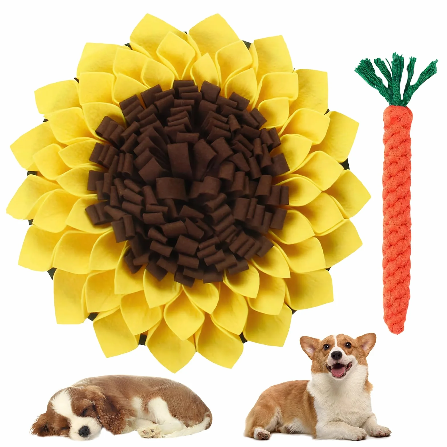 Tappeto Olfattivo Cane,Tappeto Sensoriale Cane,Snuffle Mat Per Cani,Per L'allenamento Cognitivo E Olfattivo,Alimentazione Lenta E Riduzione Dello Stress,Contiene 1X Dentizione Cani