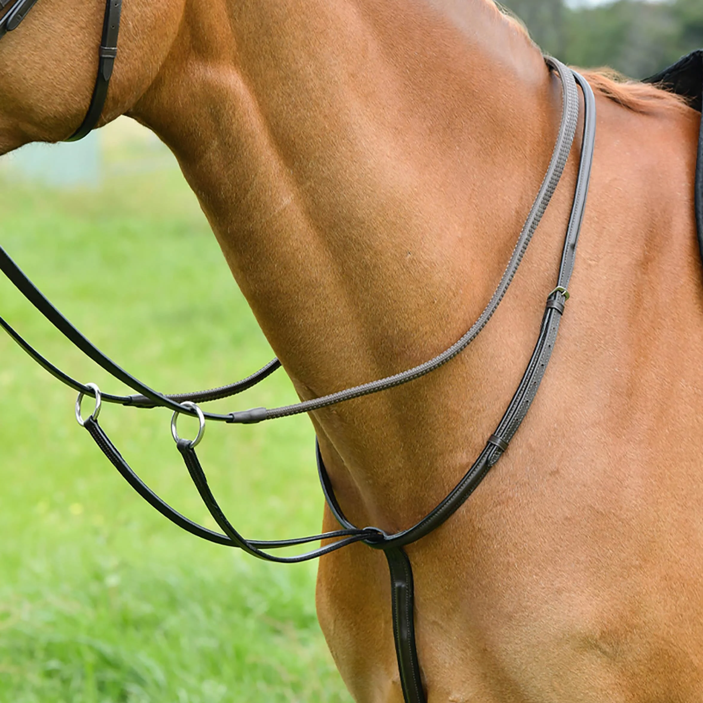 KincadeClassic Semplice Pelle Martingala da Corsa per Cavallo (Cob) (Marrone)