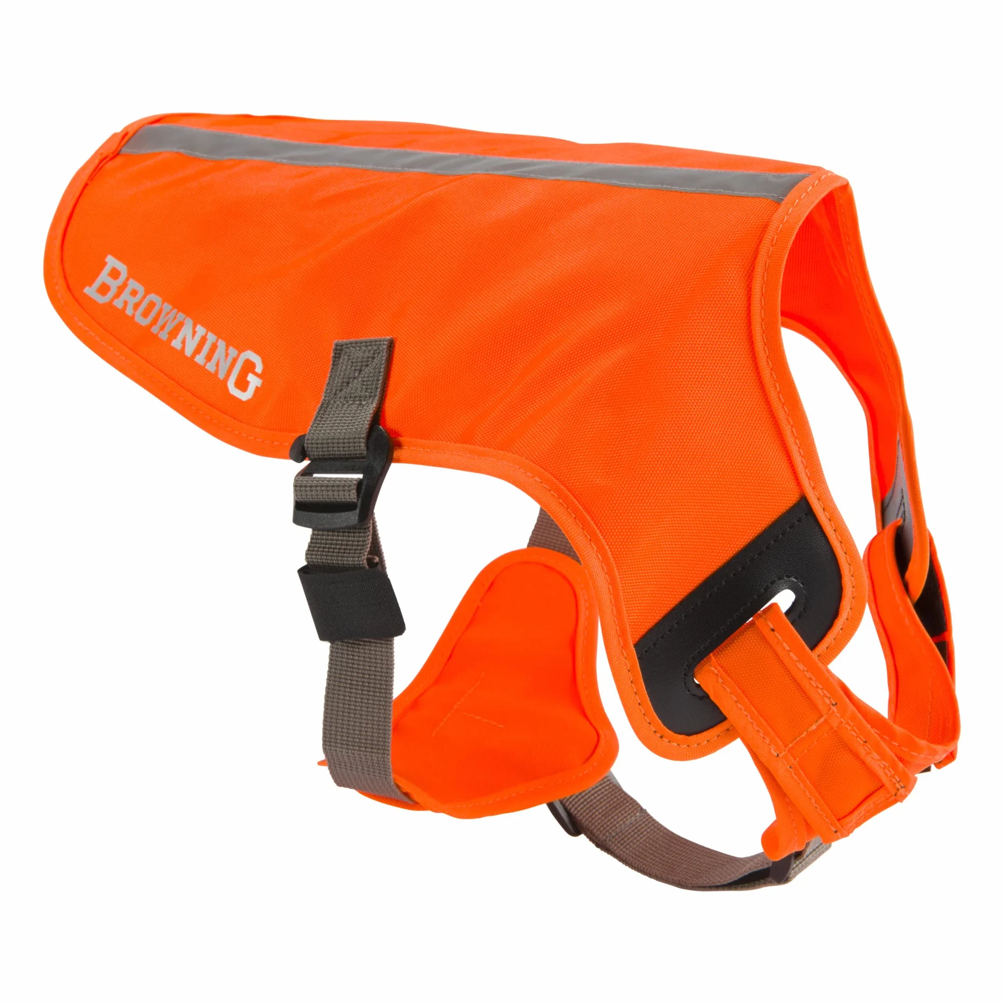 Browning Pet Gilet ad alta visibilità, regolabile di sicurezza per cani, arancio di sicurezza, grande (P000038680104)