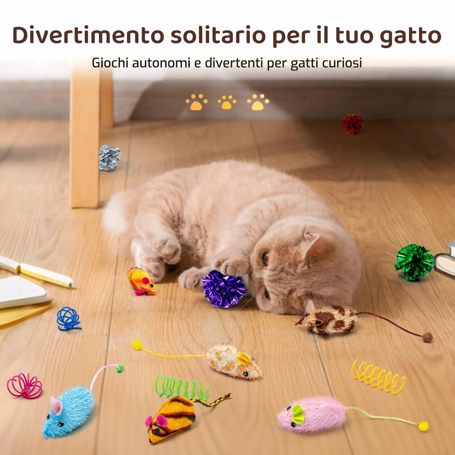 Giochi per gatti,Giocattoli Erba Gatta per Gatti,Sicuri e Divertenti,Forme Multiple