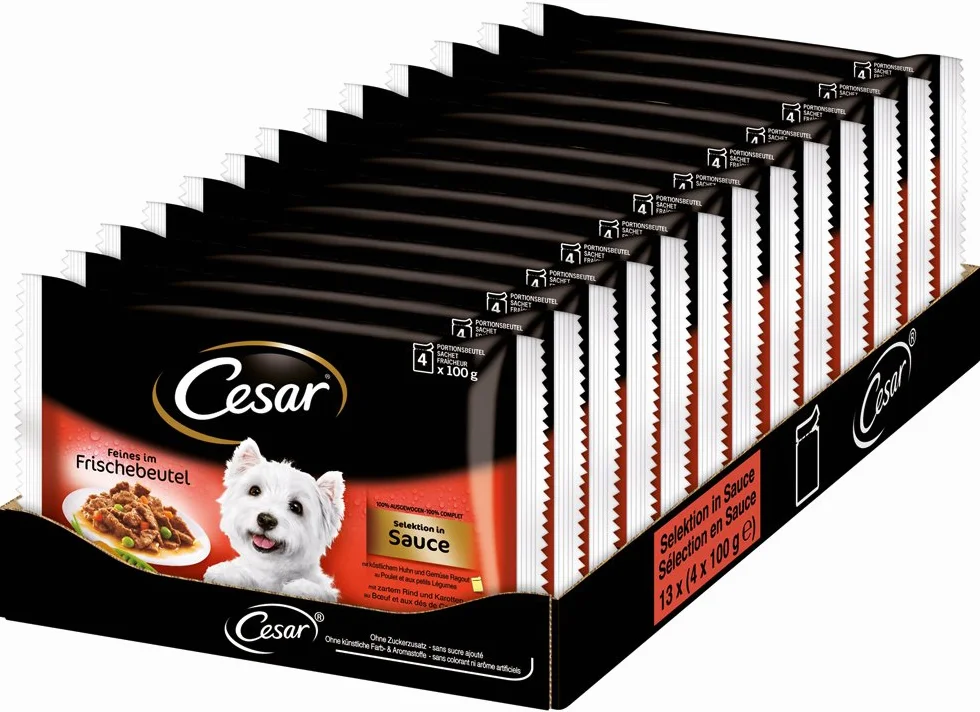 Cesar Le Delizie del Giorno Selezione in Salsa 13 x (4 x 100gr)