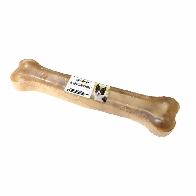 Croci King Bone Osso per cani in pelle bovina naturale 13 cm 60 g Snack premio masticativo