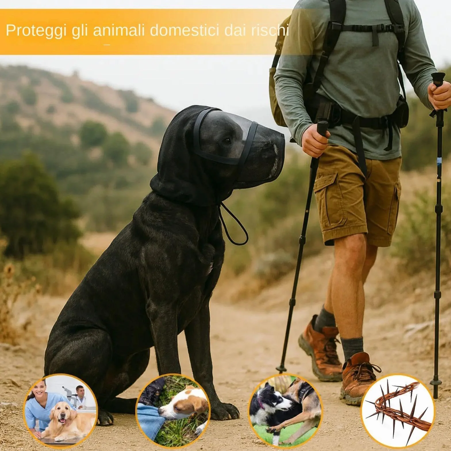 Morbida Museruola Per Cani - Morbida Protezione Anti- - Museruola Per Cani Per Prevenire Morsi, Per Piccole, Medie E Grandi Dimensioni, Casa, Viaggi All'aperto, Toelettatura, Passeggiate, Picnic,