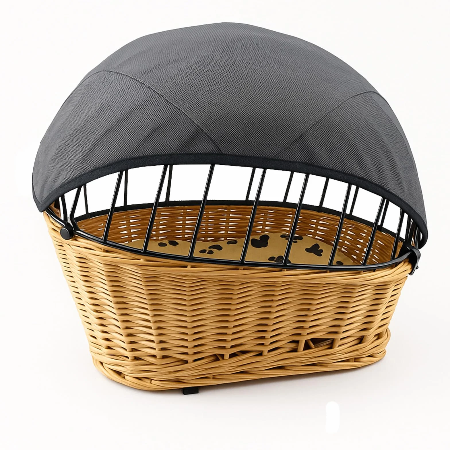 Tenda da sole per cani e cestino per biciclette, grande rete di protezione regolabile per cani, traspirante, antivento e antipolvere, sicura e stabile, utilizzabile tutto l'anno