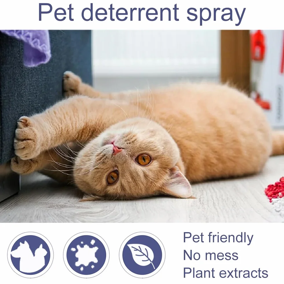 Repellente per Gatti,Spray AntiGraffio,Spray Disabituante Gatti,Spray AntiGraffio per Gatti,Spray Anti Graffio Gatto,Spray AntiGraffio per Animali Domestici,Cats Anti-Gatti Spray,50ml