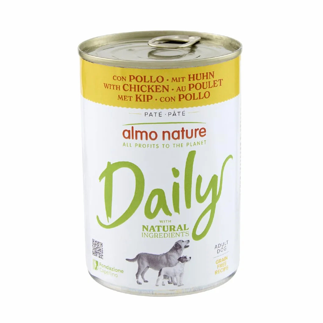 Almo Nature Daily Alimento Umido per Cani Adulti con Pollo 400g Confezione da 24