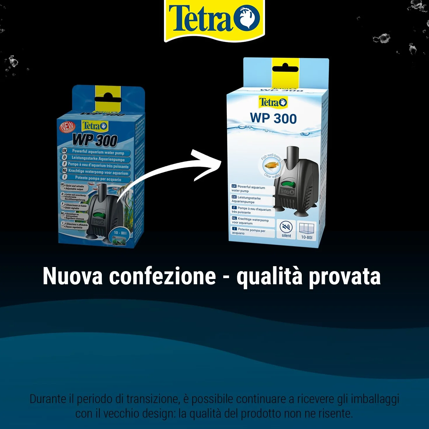 Tetra WP Pompa per Acquari di 10-80 L