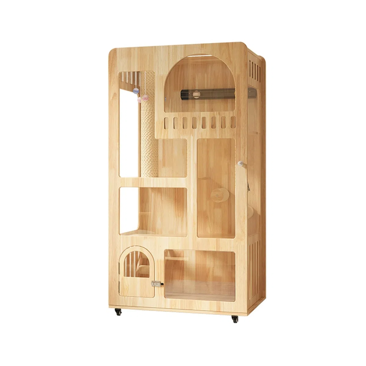 Casa del Gatto Gabbia for Gatti in Legno for Gatti con Toilette for la casa Cuccia for Gatti Grande Lettiera for Gatti Gabinetto for Gatti da caffè Gabbia per Gatti