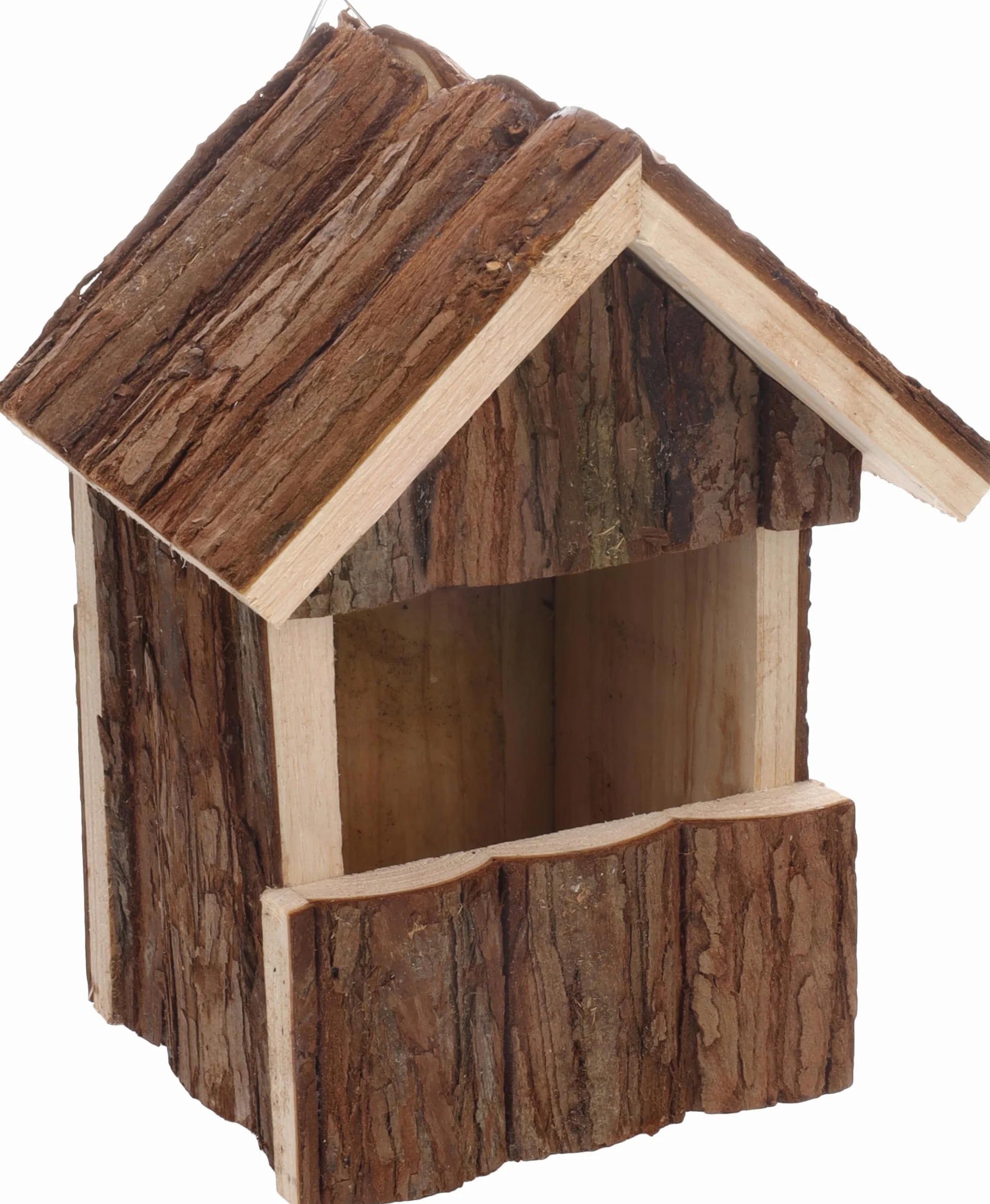 Flamingo Cassetta nido per uccelli in legno Cortesa Gancha - 15,5x13x20cm - resistente alle intemperie - legno di pino certificato FSC
