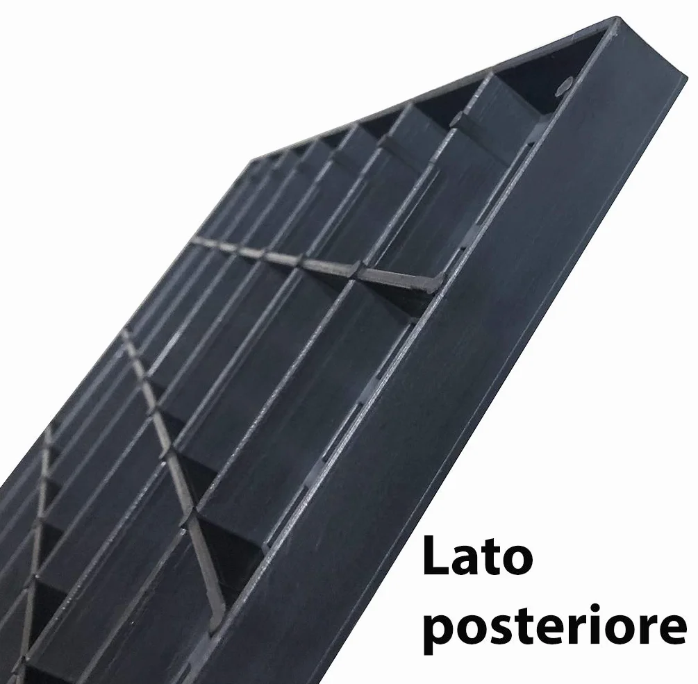 Conigli Fondo Posatoio Monoblocco in PVC per Gabbie Conigliere. Kit da 2 Pezzi. Omaggio Guanti da Lavoro in NBR. Cm 45,6 x 54,3 x H 1,9