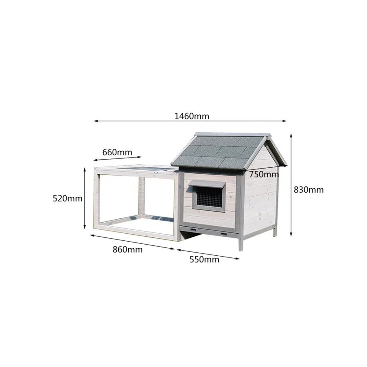 LOWLIU Casa del Gatto Gabbia di Coniglio Nido di Coniglio casa Tenda canile Gabbia for Gatti Gabbia for Uccelli Anti Villa Nido di Pollo for Uso Interno ed Esterno Gabbia per Gatti