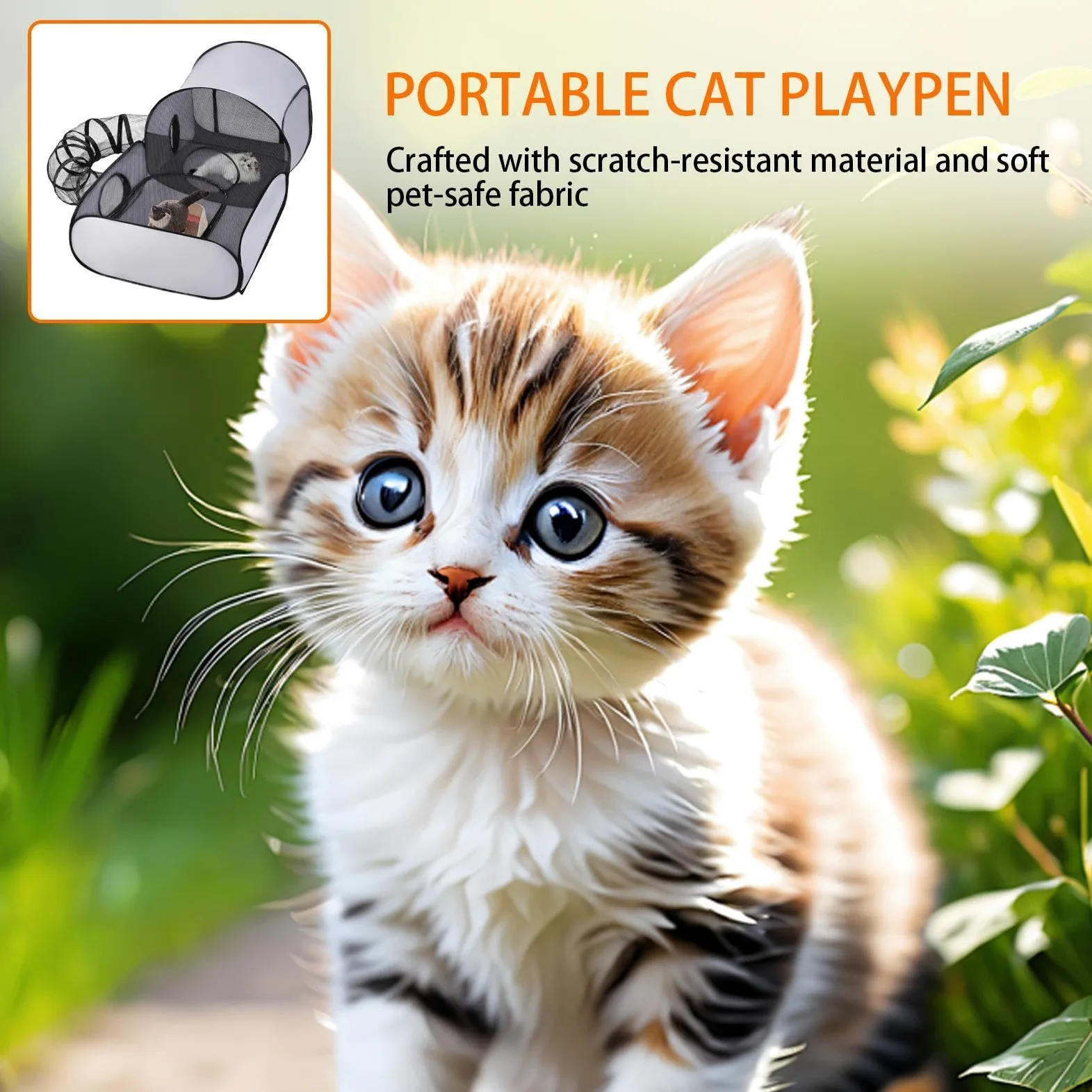 Giochi Gatti Area pieghevole per esercizio e giocattoli interattivi | Area Cani Casa Gatti Tenda Per Interni Ed Esterni Cuccioli Piccoli Animali Viaggi E Campeggio