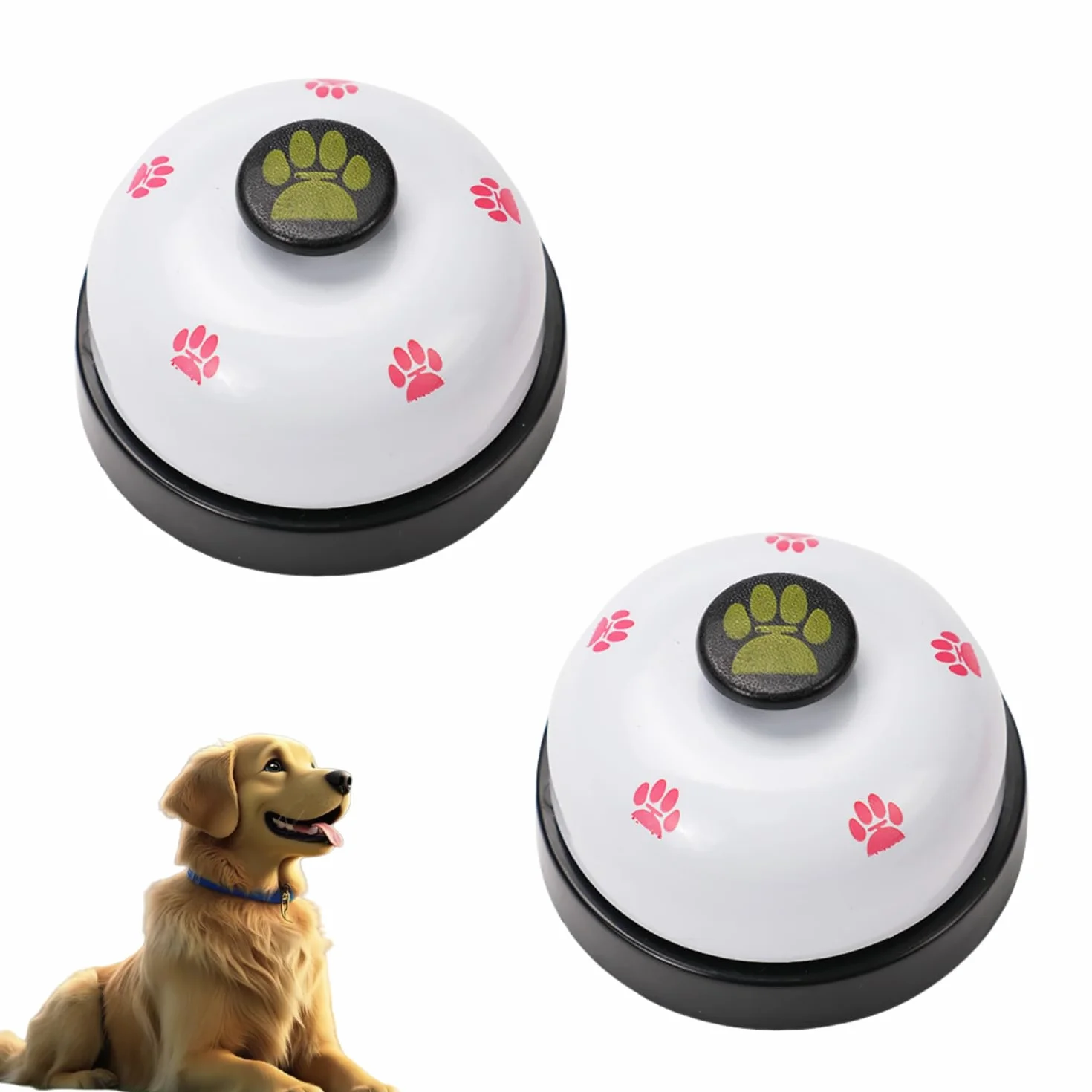 Campane da Addestramento per Animali, 2 Pezzi Campane per Cani Campane da Tavolo per la Comunicazione del vasino e l'addestramento di Pulizia Campane di Formazione intelligenza