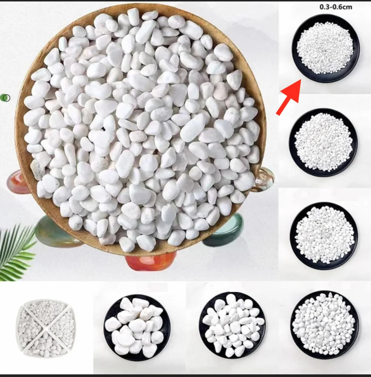 Ghiaia Bianco 1,5/25KG - Ghiaia per Acquario - Sassolini Decorativi per Vasi - Sassi Decorativi per Vasi - Ghiaia per Vasi - Sassolini per Acquario - Ghiaia per Giardino, ZEN (1,5 Kg Sacco)