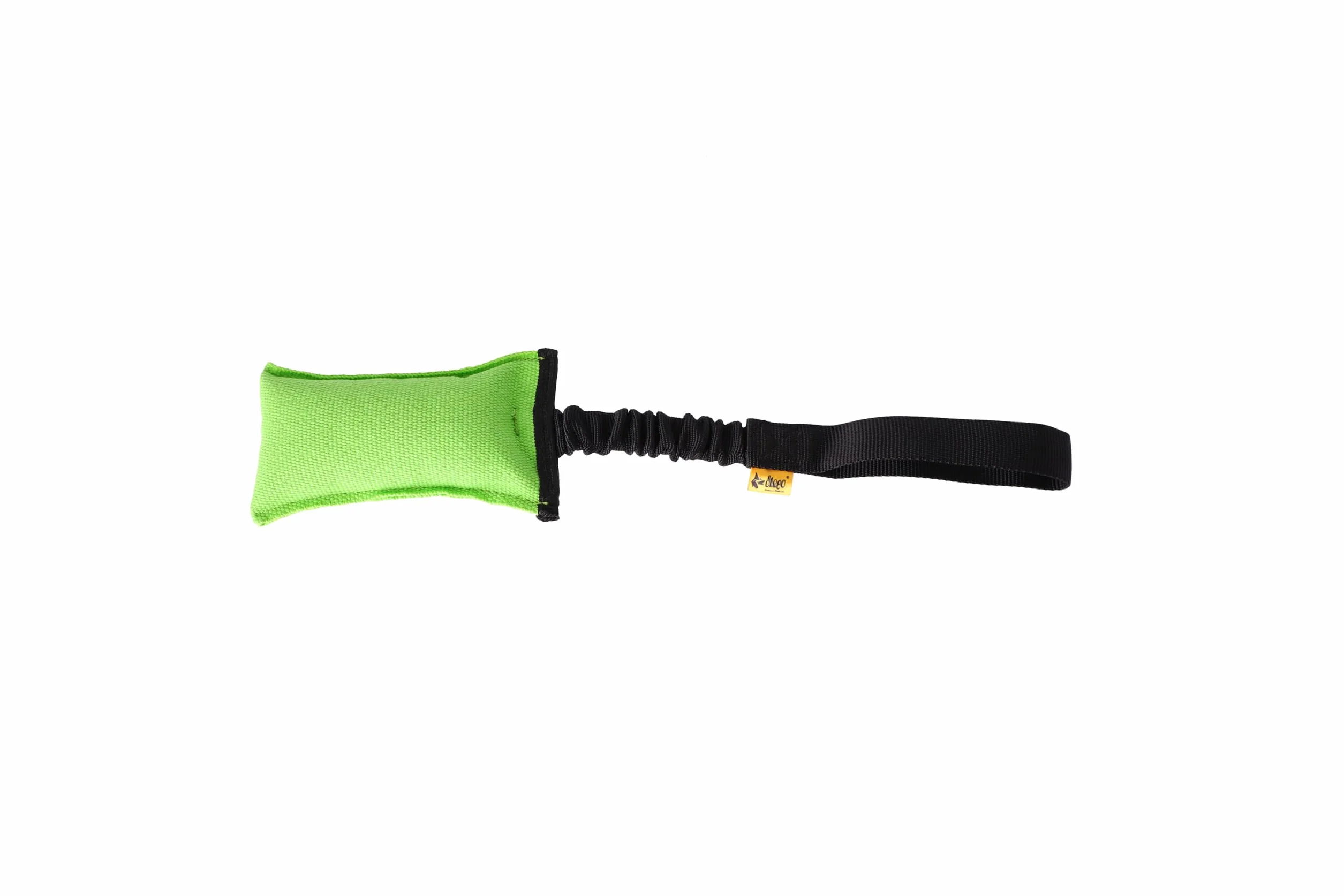 Dingo Giocattolo da Agility per Cani per Allenamento, Sport Acquatici, Gioco di Tira e Molla, 15 x 8 cm, Verde con Manico Elastico Nero 15593