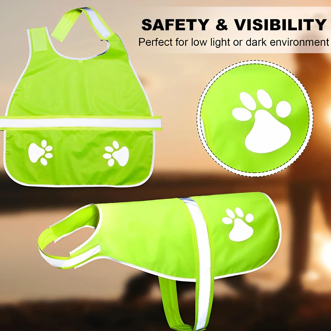 iubbotti di sicurezza per cani Giubbotto riflettente per cani, gilet di sicurezza ad alta visibilità per cani, impermeabile, leggero, comodo (taglia L)