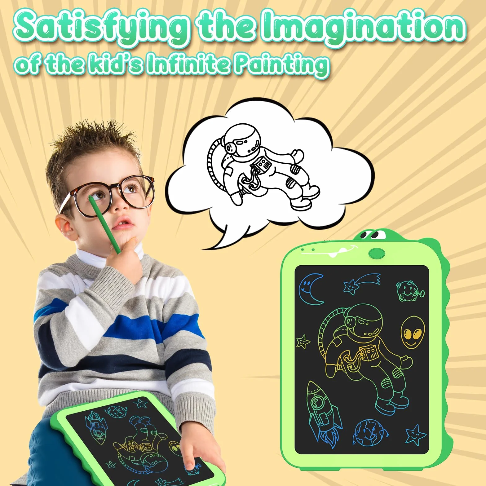 Bambina Giocattolo 8.5 Pollice Tavoletta Grafica LCD Lavagna per Bambini 3-8 Anni Regalo Disegno