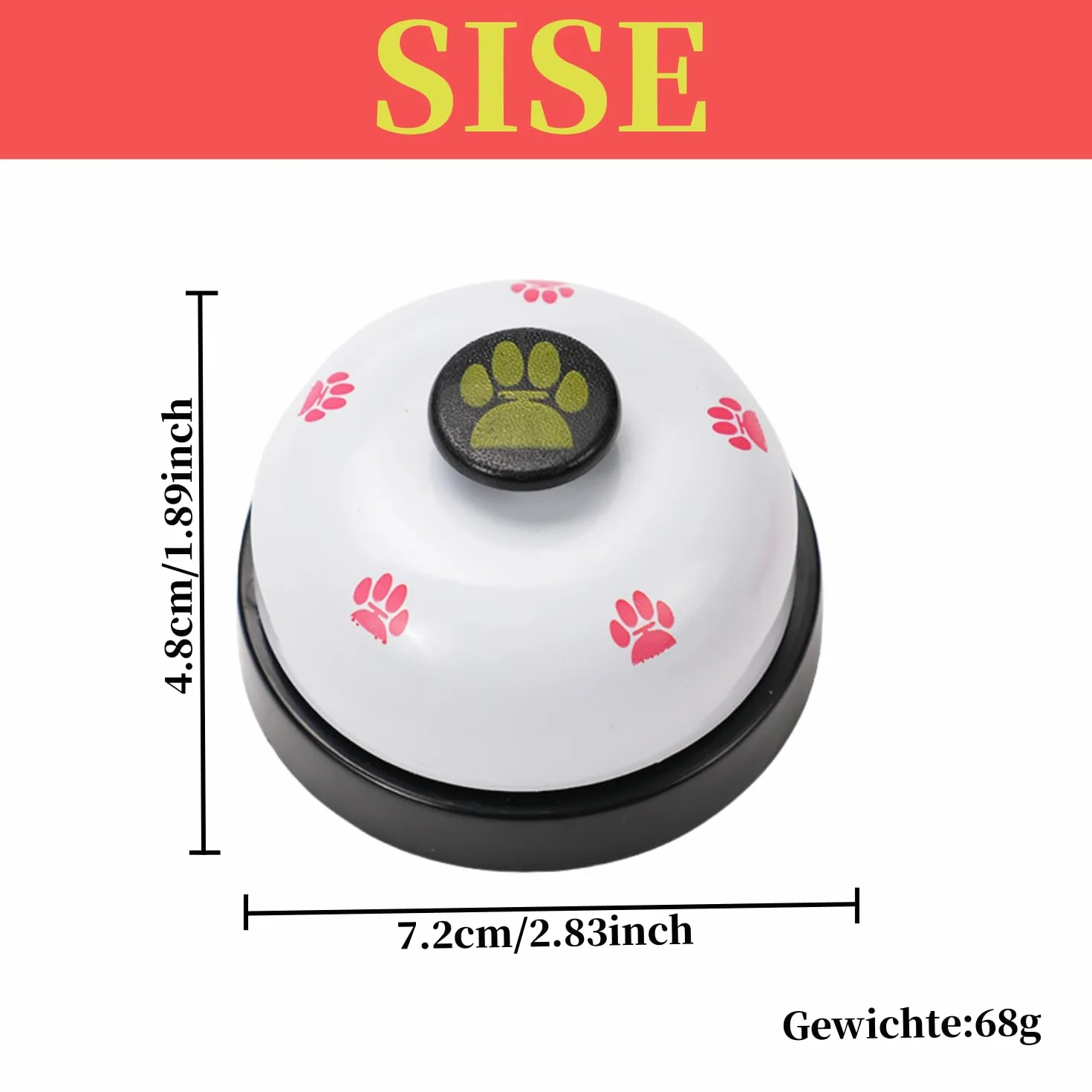 Campane da Addestramento per Animali, 2 Pezzi Campane per Cani Campane da Tavolo per la Comunicazione del vasino e l'addestramento di Pulizia Campane di Formazione intelligenza