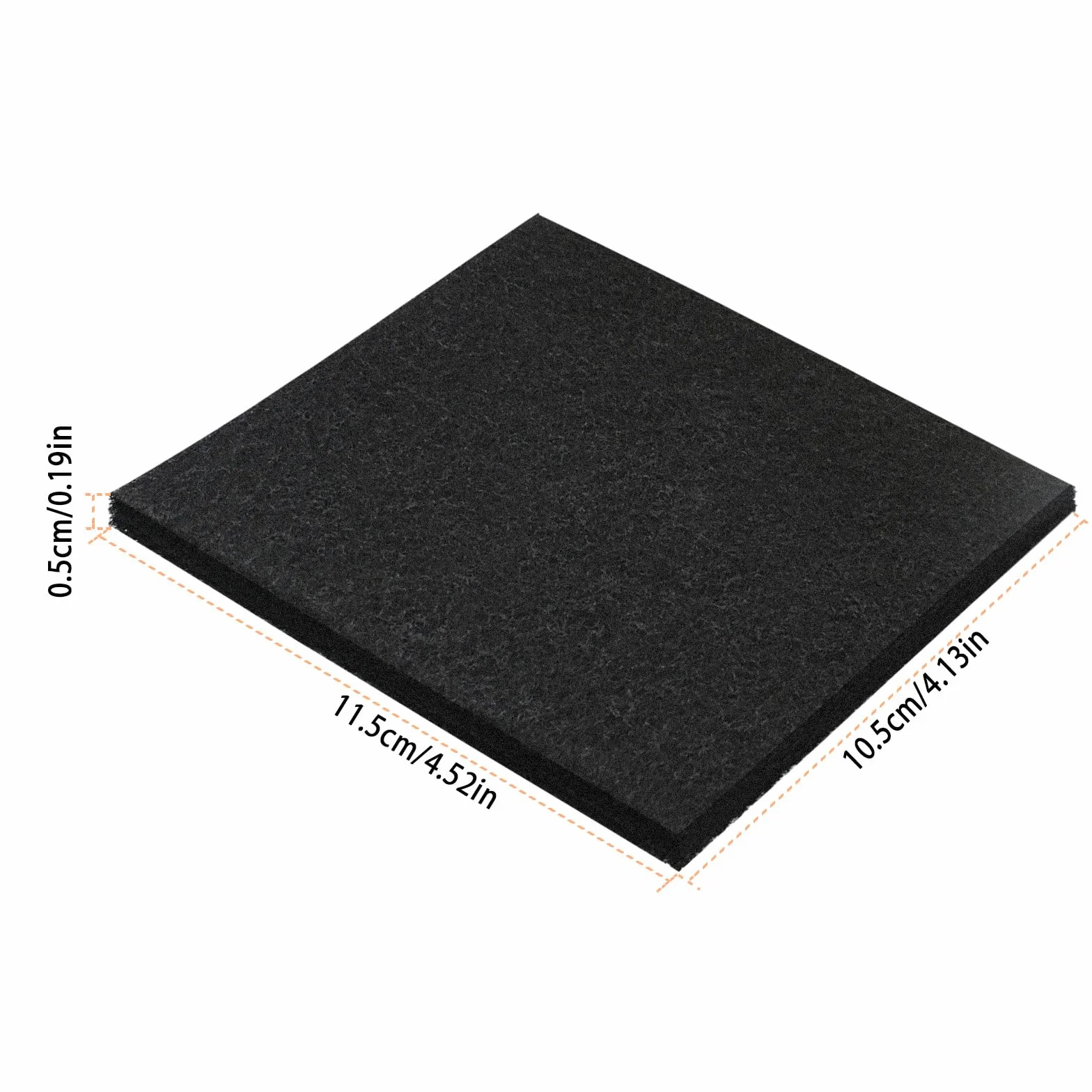 Dadabig 20 filtri di ricambio per lettiera per gatti, filtri al carbone per lettiera con cappuccio per gatti lettiera per WC lettiera filtri di ricambio per filtri odori 10,5 x 11,5 x 0,5 cm