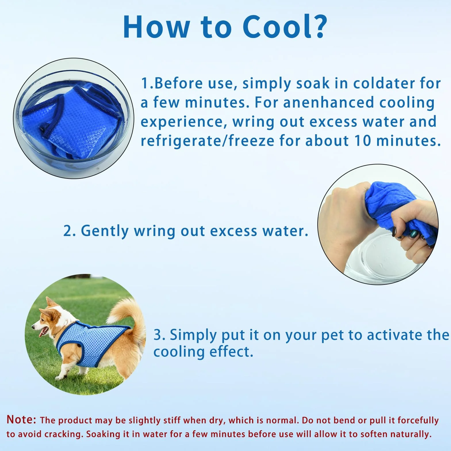 Maglia Refrigerante Cane, Traspirante Gilet Rinfrescante Cane, Fresco e Confortevole Gilet Refrigerante per Cani, Cappotto Rinfrescante Animale, per L'estate, Animali Domestici di Tutte le Taglie (M)