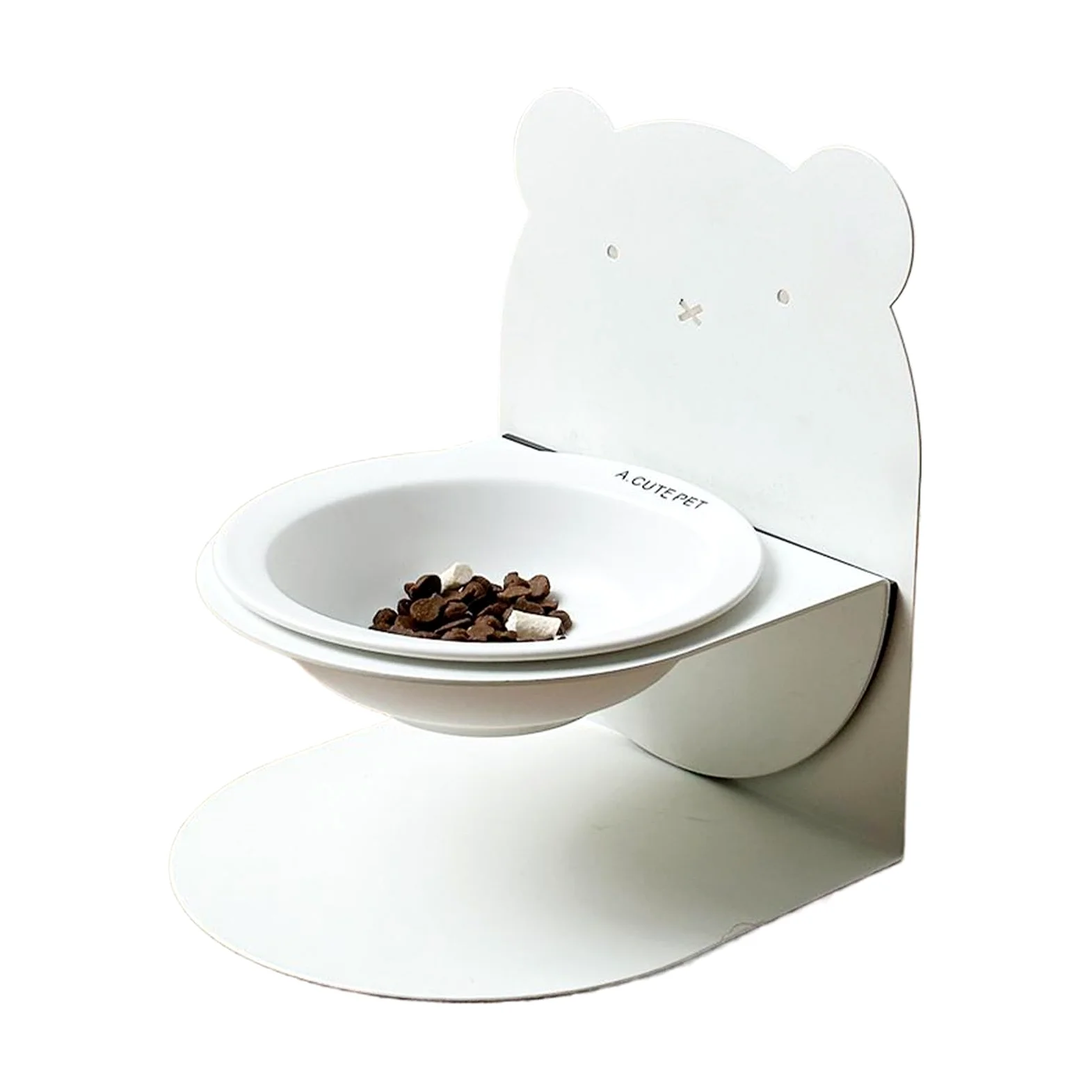 Mangiatoia per alimenti più lenta – Piatto inclinato in ceramica a prova di fuoriuscite per mangiare sano, prevenendo mangiare velocemente e soffocare con design anti-trabocco, per razze piccole