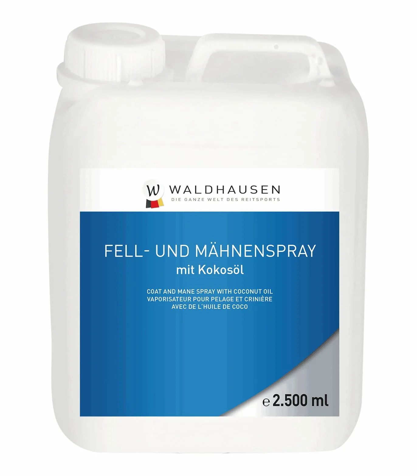 Waldhausen Spray per pelliccia e criniera con olio di cocco, 2500 ml