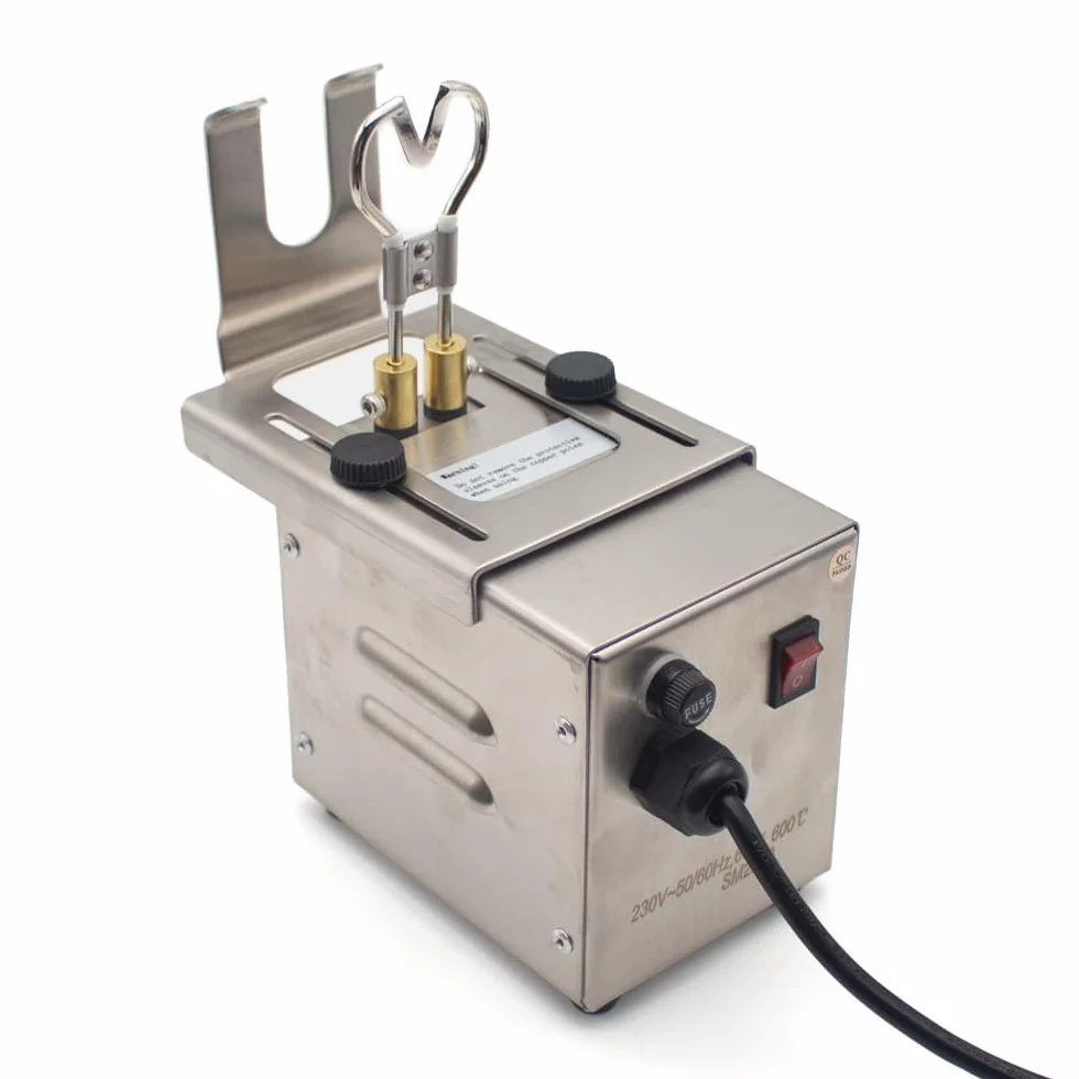 Toplionace Ferro Elettrico per il Taglio della Coda Dei Suinetti AC 220V 600°c Taglio Istantaneo Senza Sangue Lunghezza Regolabile Strumento Riscaldante da Tavolo