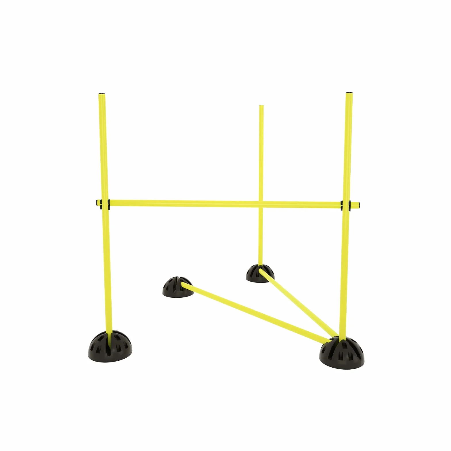 Set di barre di salto, set di ostacoli multifunzione per rimbalzo, dribbling e agilità, regolabile in altezza, per bambini, adulti, cani, allenamento di coordinazione