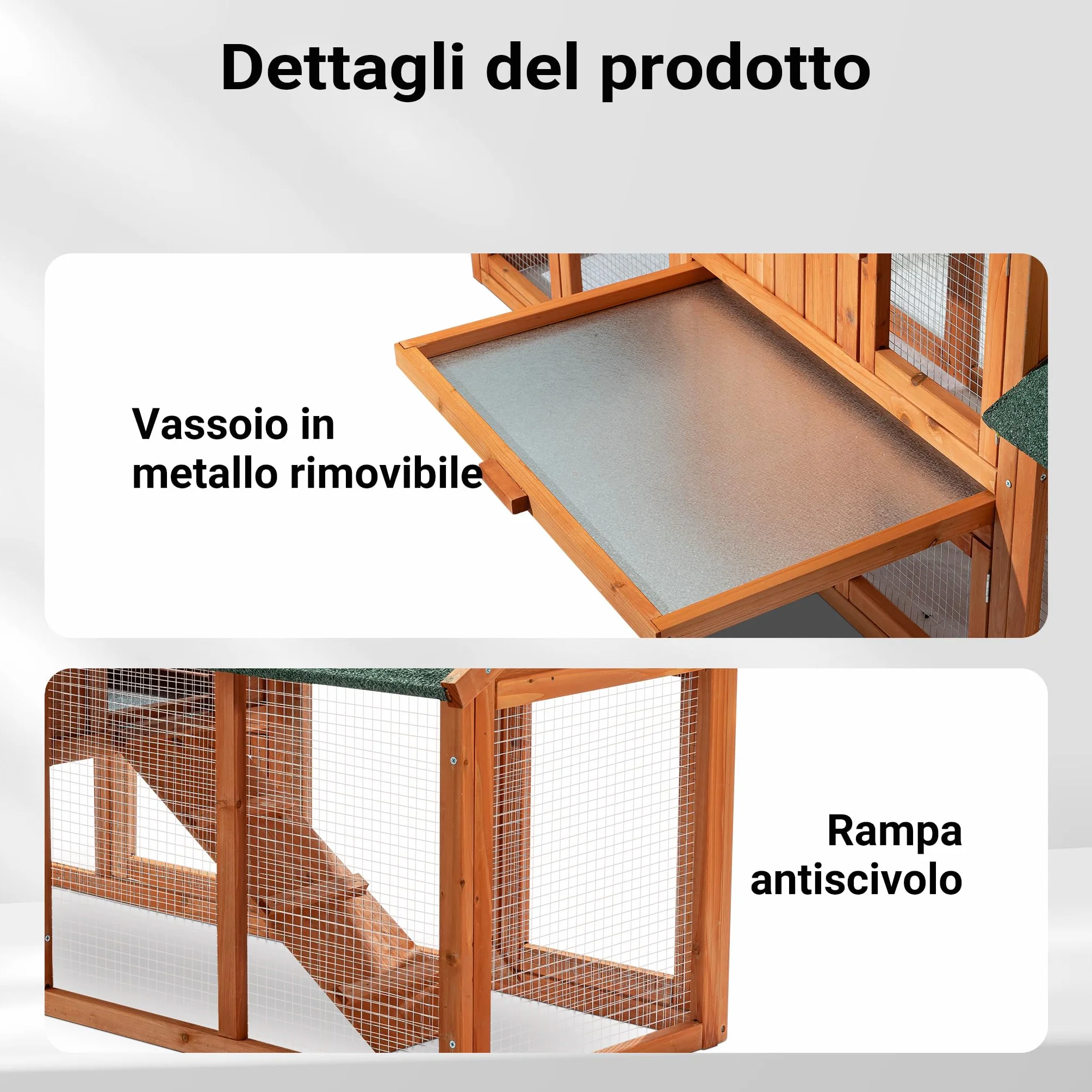Conigliera XXL con recinto esterno per conigli lepri e piccoli animali