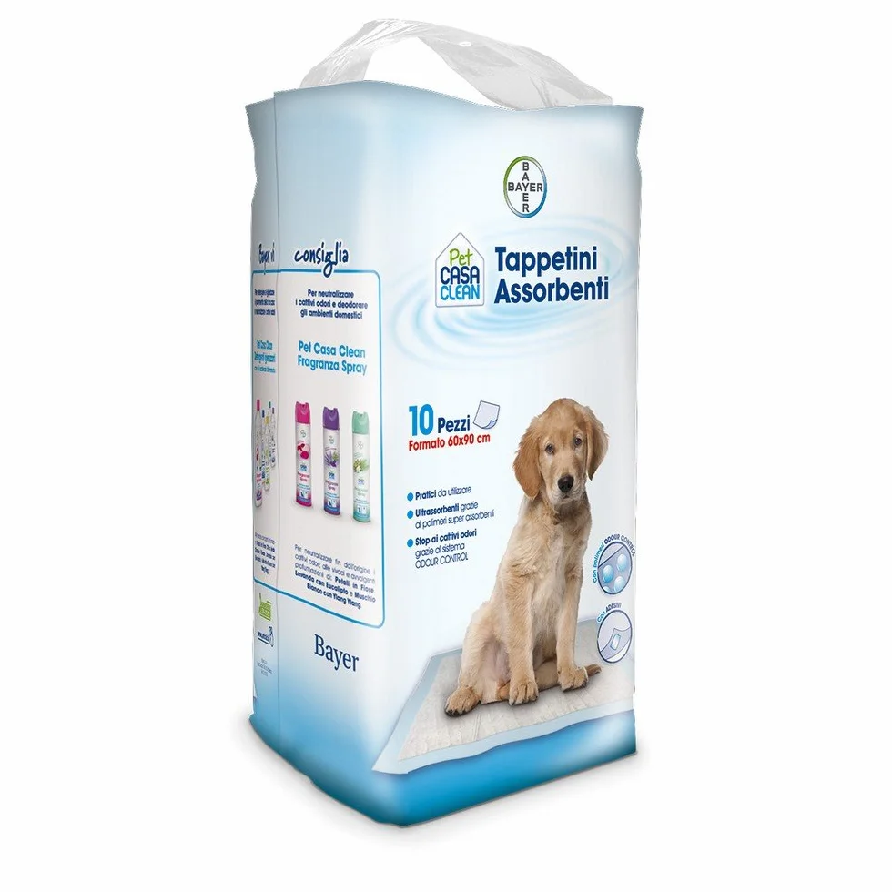 Bayer Sano e bello Pet Casa Clean Tappetino Igienico 60 x 90 cm 10pz