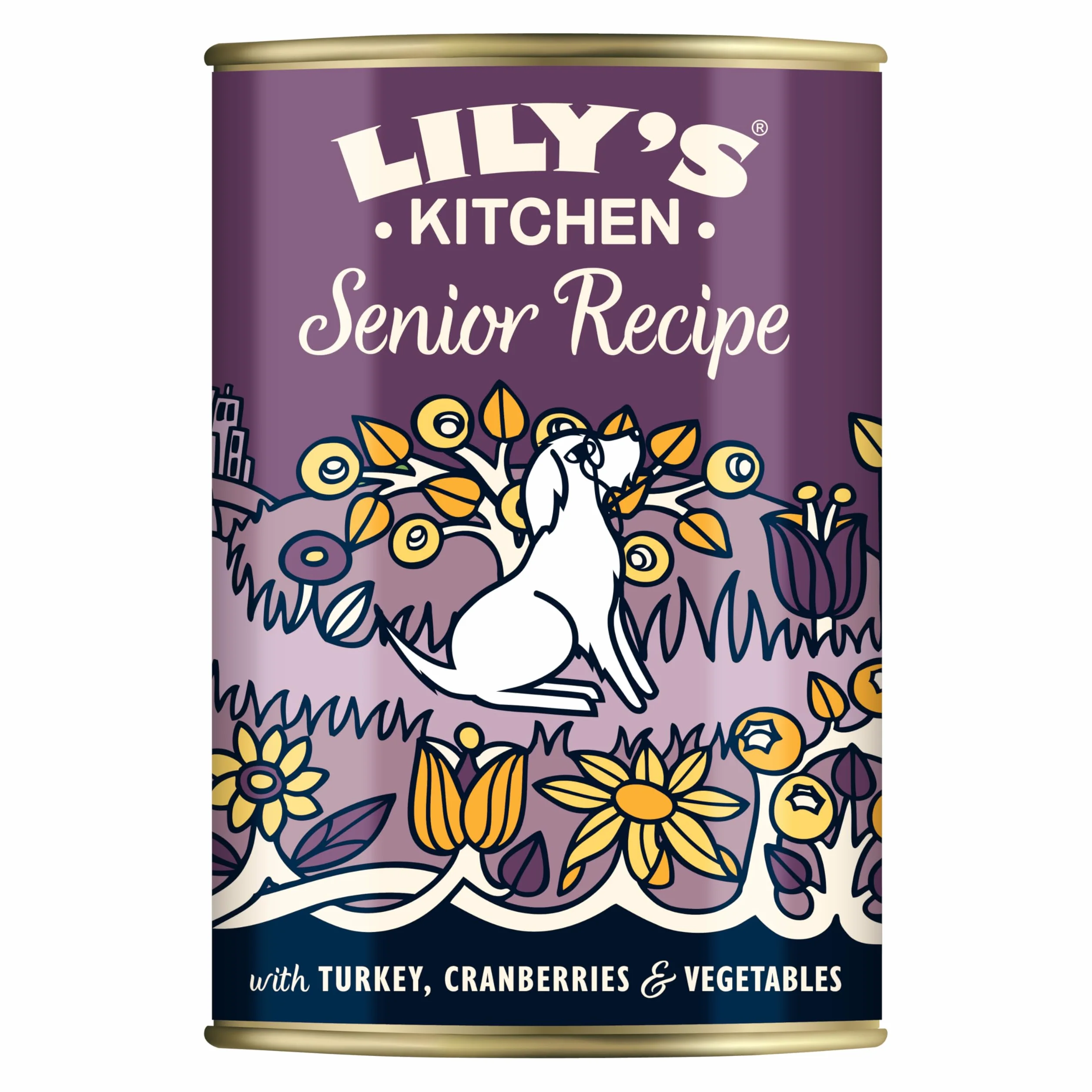 Lily's Kitchen Prodotto con ingredienti naturali Cibo umido per cani Ricetta per cani senior con tacchino 6 x 400 g
