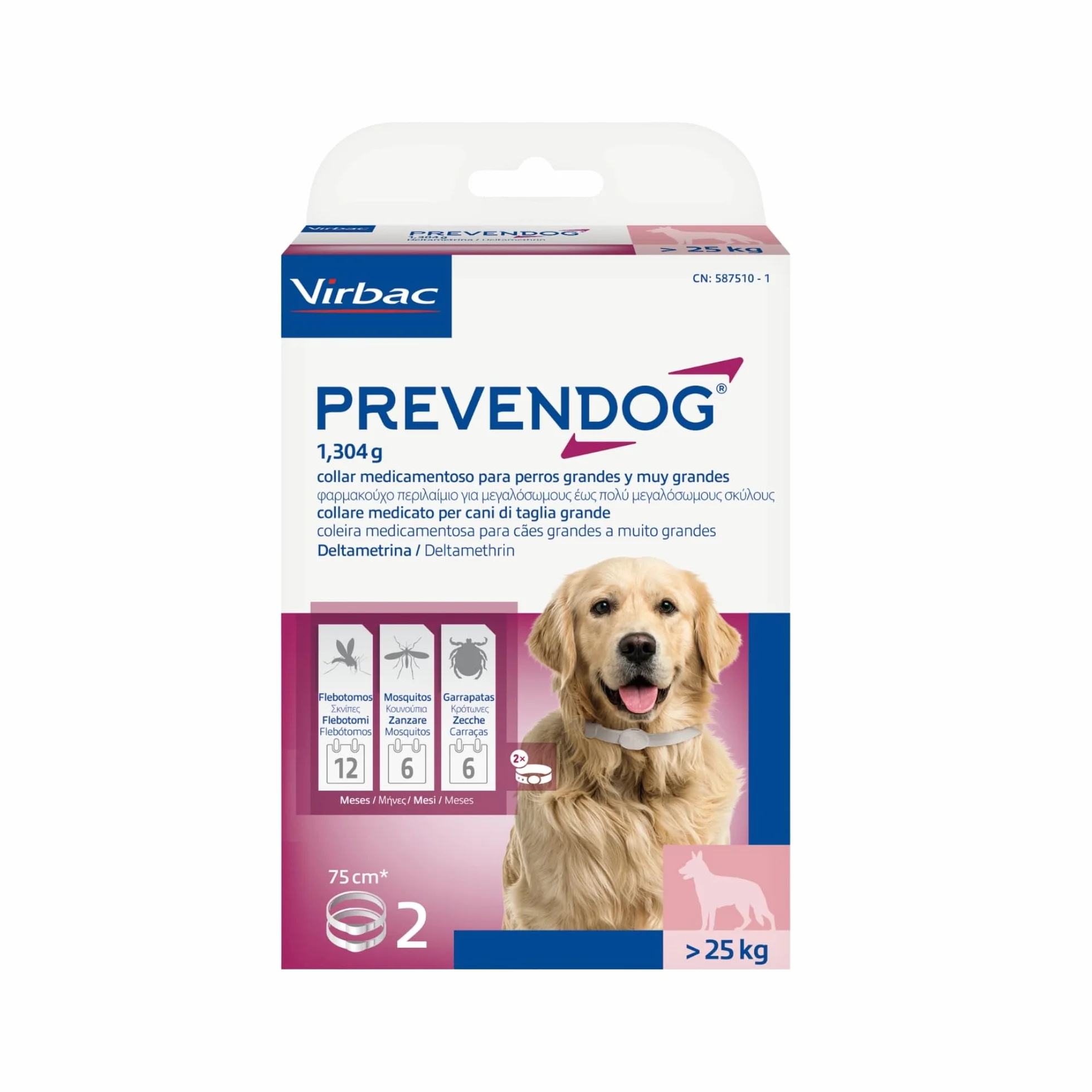 Virbac PREVENDOG - 75 CM X2-500 g