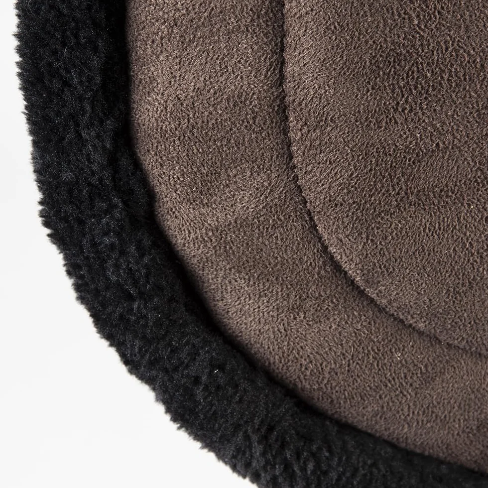 PFIFF 103004 Bareback Pad, Cuscino da Equitazione Senza Albero, in Finta Pelle Scamosciata e Pelliccia Sintetica, Cuscino per Sella, Colore Marrone