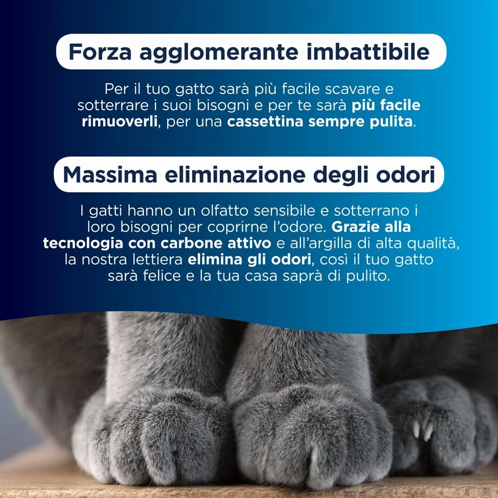 Ever Clean Lettiera Agglomerante Extra Forte Ever Clean, 10 Litri, Non Profumata - 9000 g