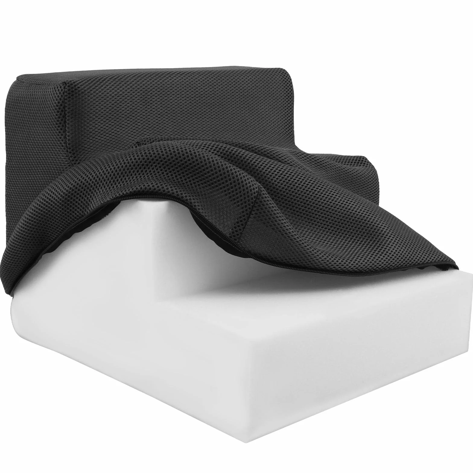 NIHUIFDPY, Gradini per Cani per Letto 34x40x30cm, Scalini per Cani a 3 Gradini in Schiuma ad Alta Densità con Copertura Staccabile e Fondo Antiscivolo, Scale per Animali Domestici Lavabili per Divano