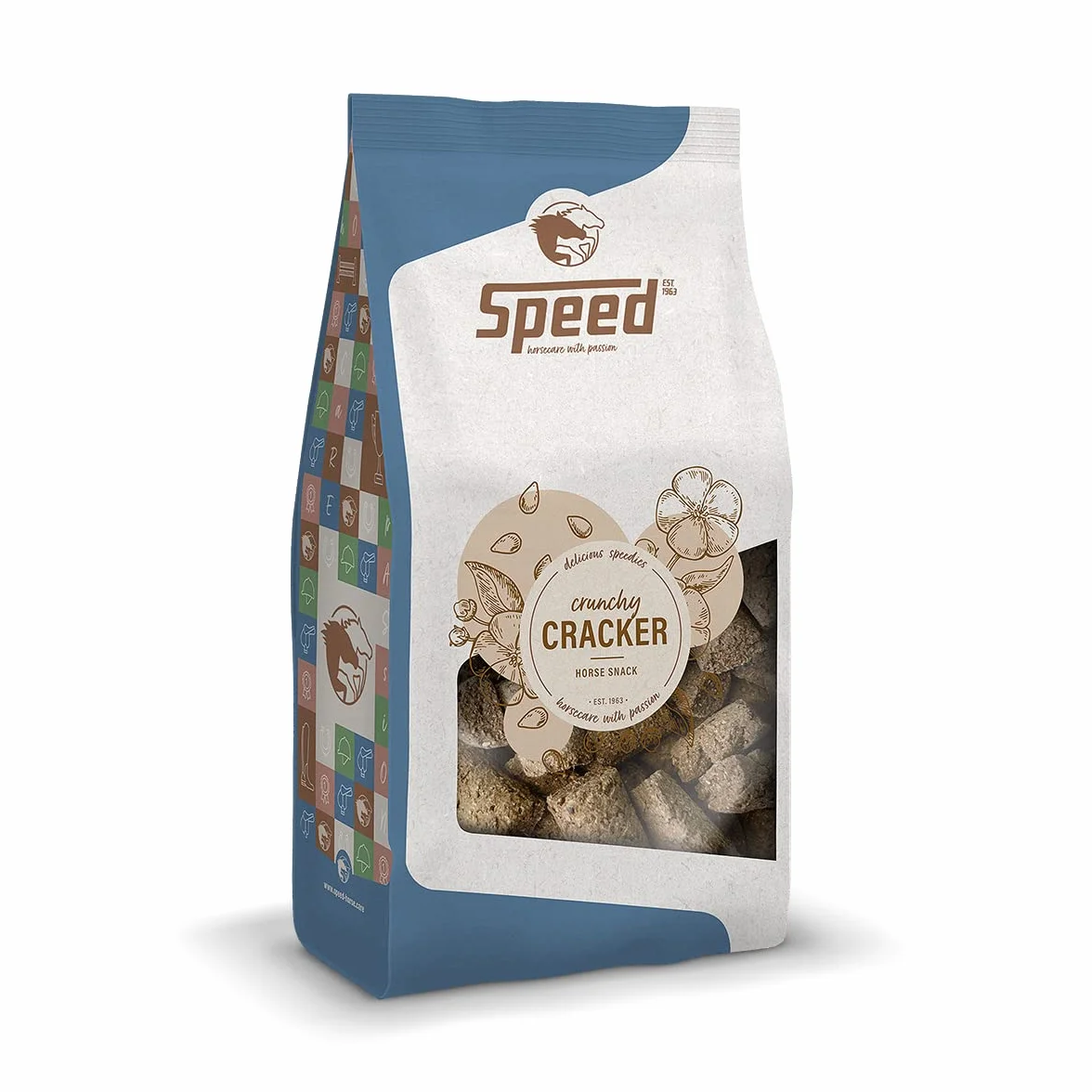Speed Delicious speedies cracker, leckerli di cavalli con semi di lino, 0,5 kg