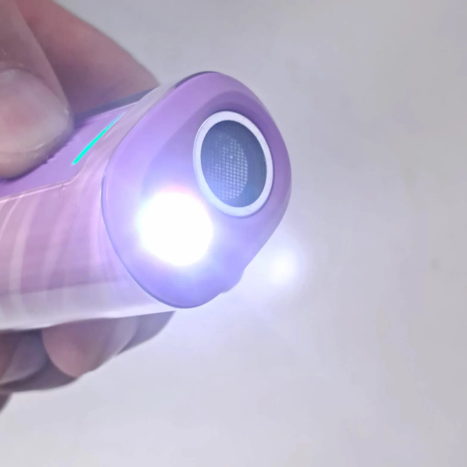 Scacciacani Ultrasuoni Portatile Anti-Abbai 2 in 1 con Torcia LED 7m Adatto a Tutte le Taglie Rosa