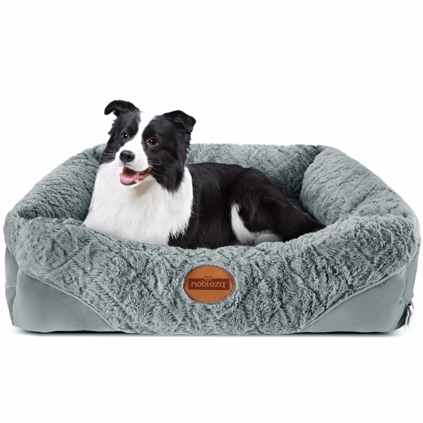 Nobleza Cuccia per Cani Lavabile Taglia Grande 80x70x22cm L Gris