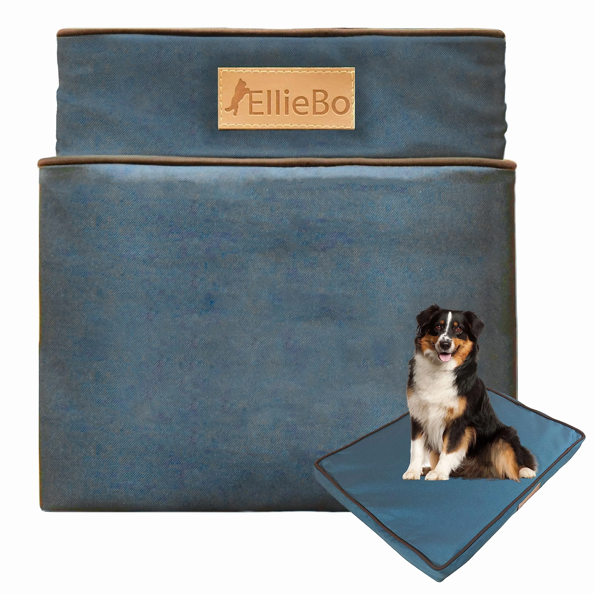 Ellie-Bo Copriletto Impermeabile di Ricambio, Misura Grande, 87 cm x 57 cm, Colore Verde, Si Adatta a Letto per Cani in Memory Foam da 91,4 cm