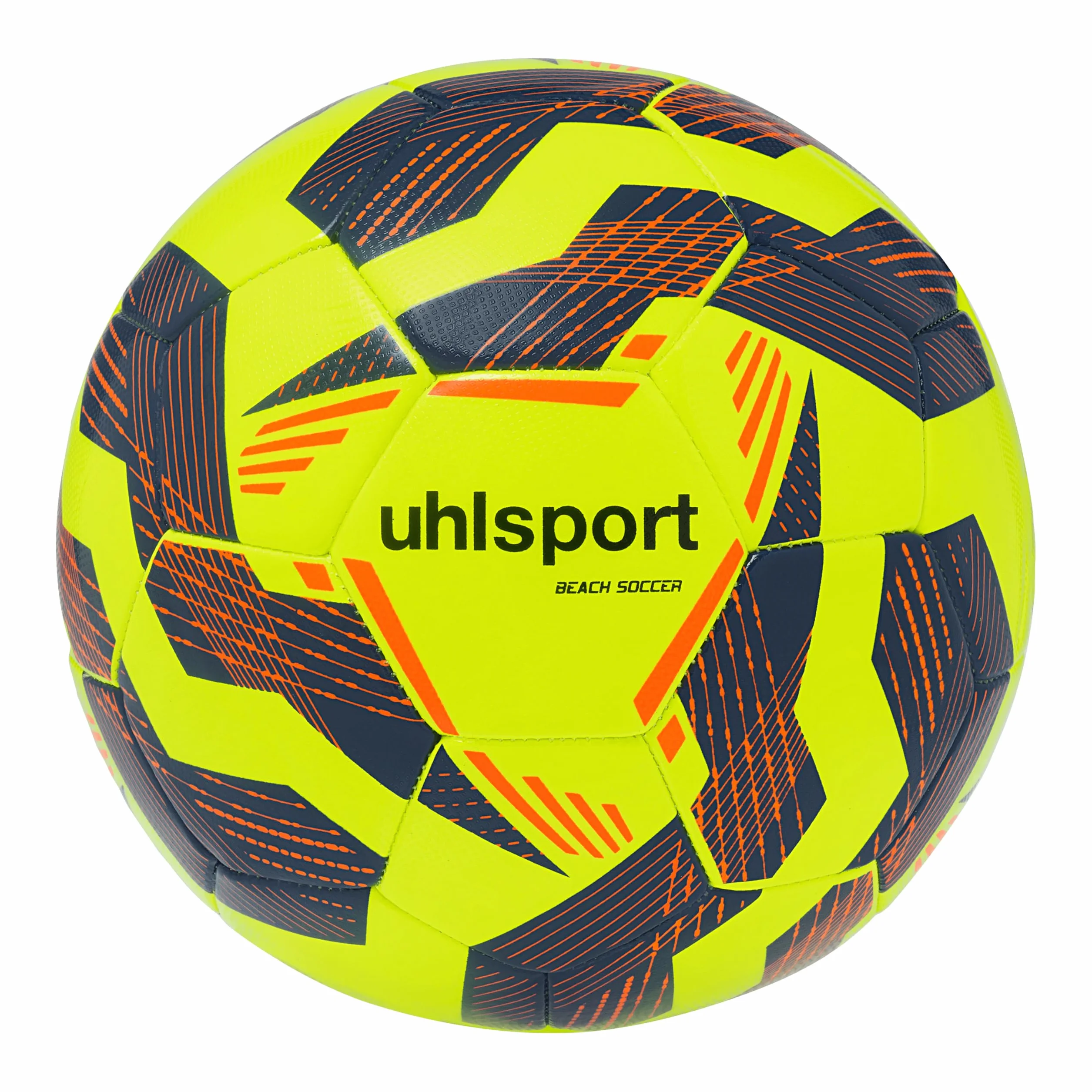 Uhlsport Pallone da Beach Soccer Misura 5 Giallo Fluo Blu Navy Rosso Fluo