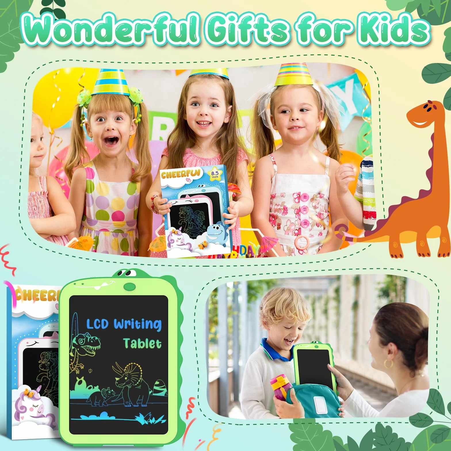 Bambina Giocattolo 8.5 Pollice Tavoletta Grafica LCD Lavagna per Bambini 3-8 Anni Regalo Disegno