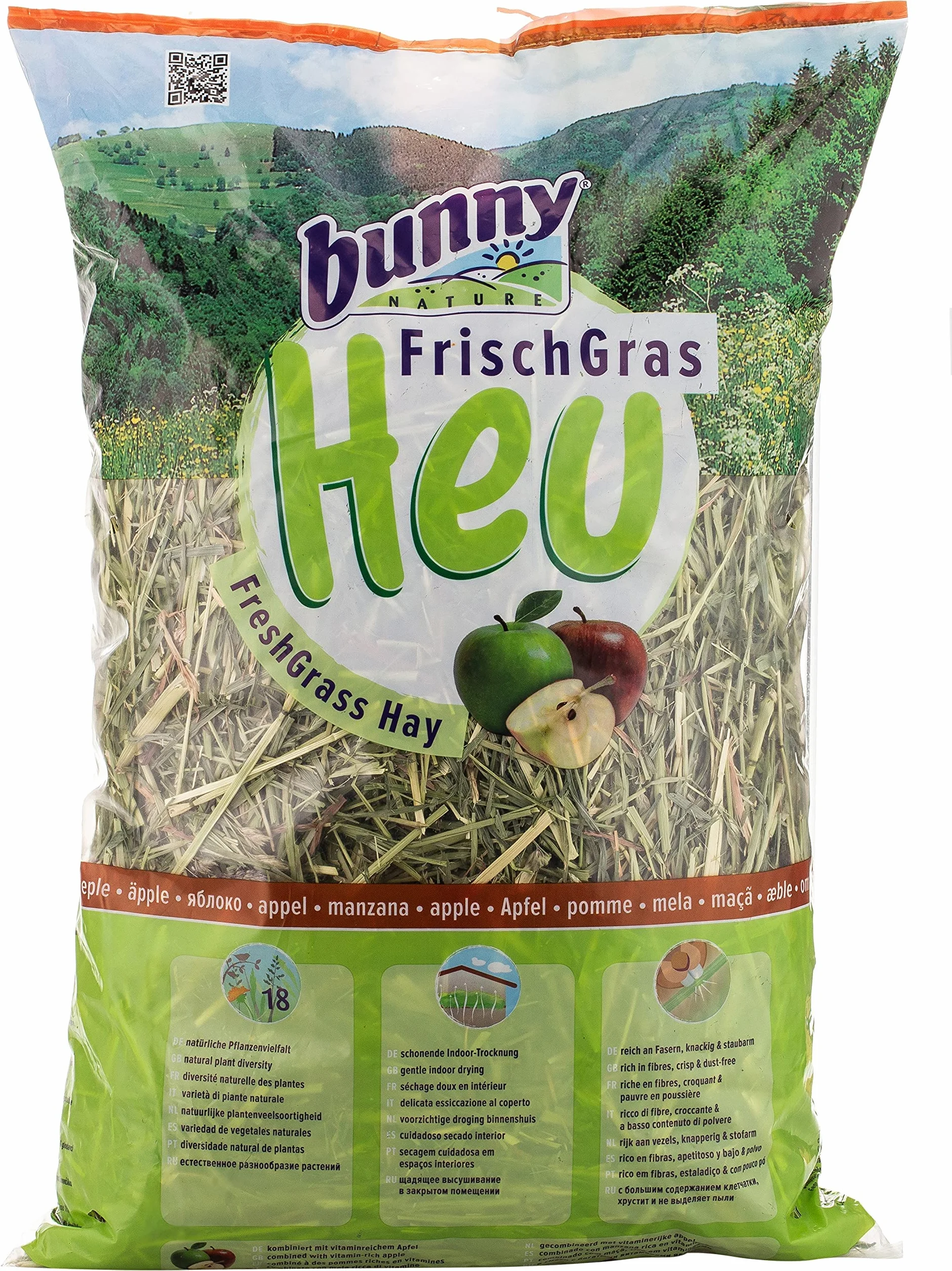 Bunny Fieno Fresco con Mele - 500 gr